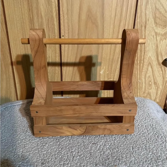 Wooden Caddy with Handle - Picture 1 of 6